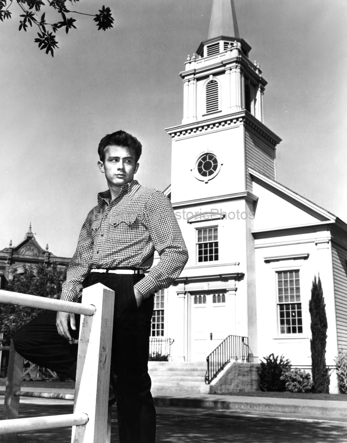 James Dean 1955 5 Warner Bros. Church set for East of Eden wm.jpg